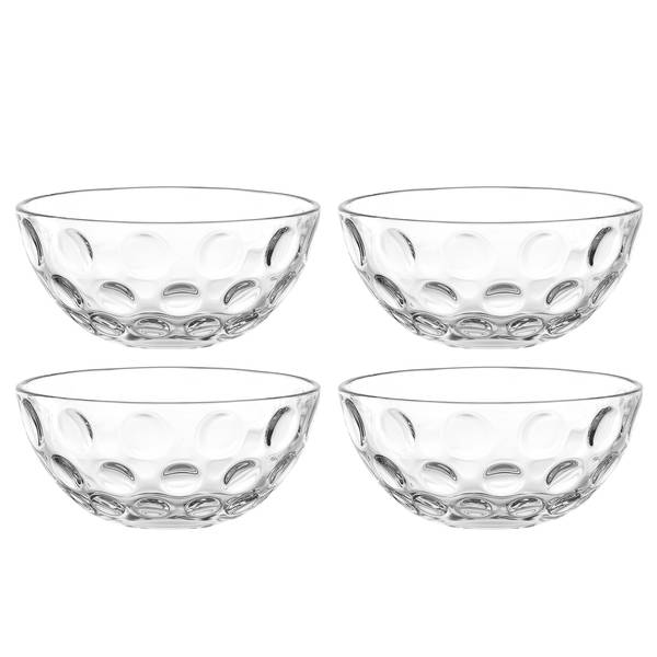 Set di 4 scodelle Cucina Optic A Vetro trasparente