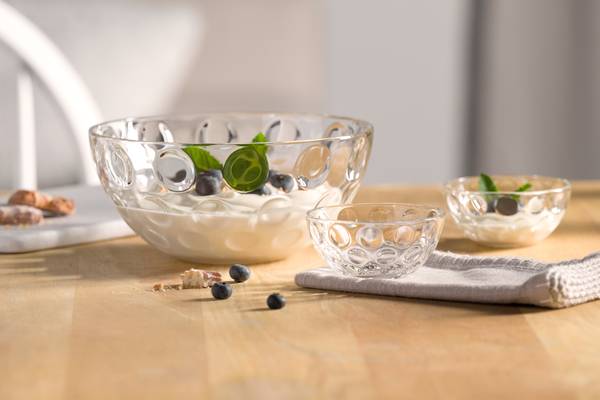 Set di 4 scodelle Cucina Optic A Vetro trasparente