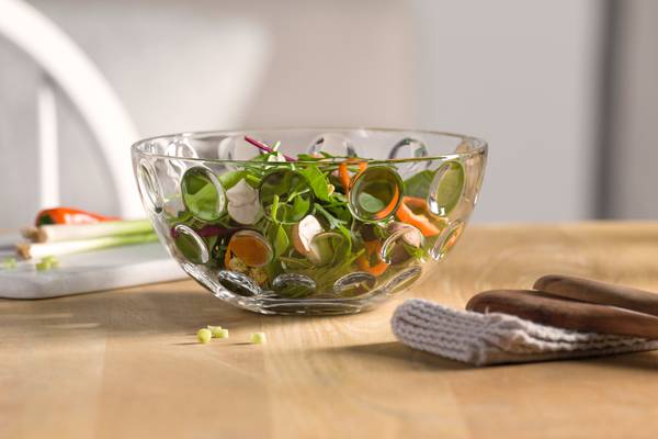 Set schalen & borden Cucina Optik 5-dlg. transparant glas - transparant