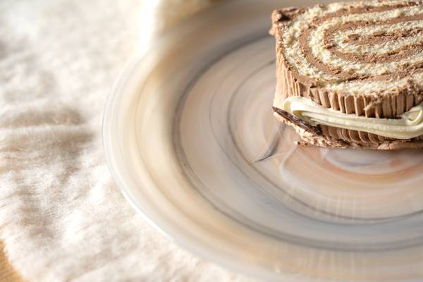 Set di 2 piatti Alabastro B Vetro colorato - Beige