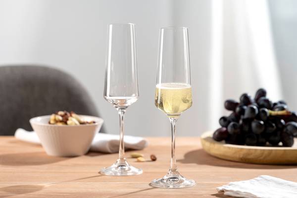 Set 6 bicchieri da spumante Paladino Cristallo - Trasparente