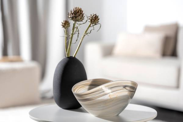 Schale Alabastro Typ A 2er-Set Farbglas - Beige