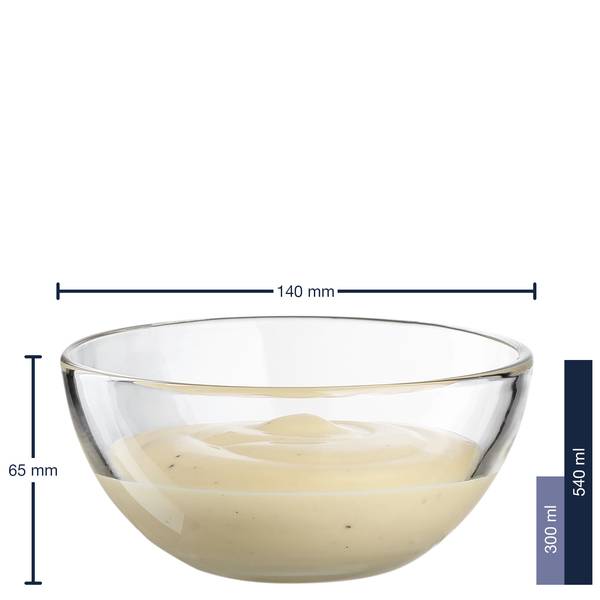 Set di 6 scodelle Cucina A Vetro trasparente