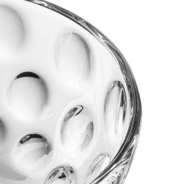 Schaal/kom Cucina Optic set van 6 transparant glas - transparant