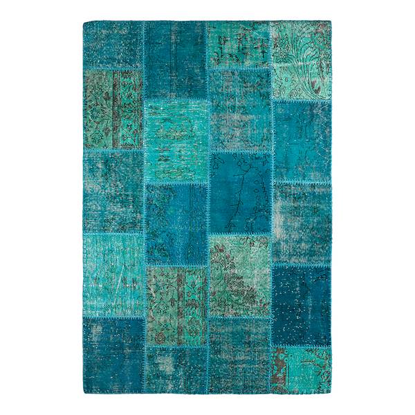 Wollen vloerkleed My Spirit type H wol - turquoise - 200 x 290 cm