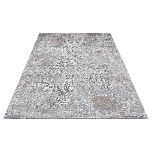 Tappeto a pelo corto My Jewel A Seta di bambù / Acrilico - tortora - 80 x 150 cm