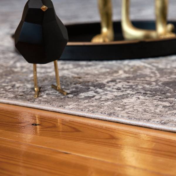 Tappeto a pelo corto My Jewel A Seta di bambù / Acrilico - tortora - 80 x 150 cm