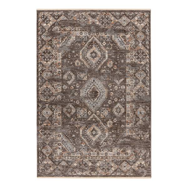 Laagpolig vloerkleed My Laos type C soft polyester - taupe - 120 x 170 cm