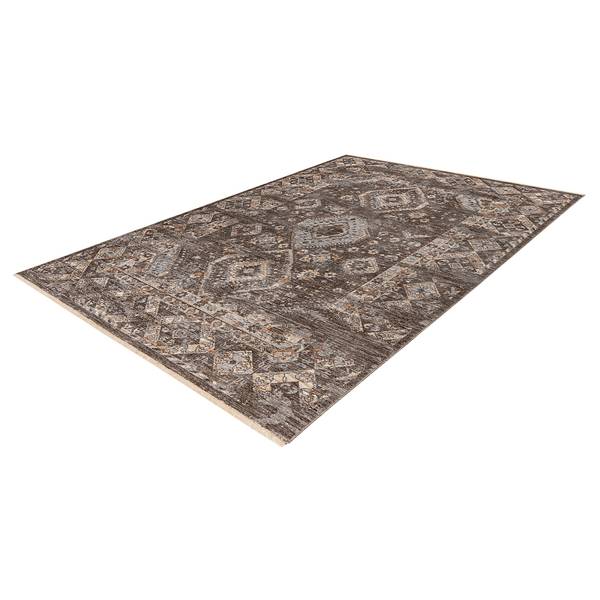 Laagpolig vloerkleed My Laos type C soft polyester - taupe - 120 x 170 cm