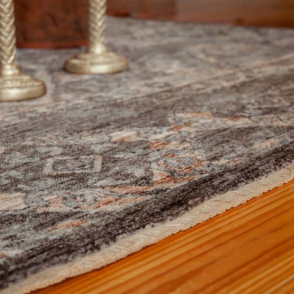 Laagpolig vloerkleed My Laos type C soft polyester - taupe - 120 x 170 cm