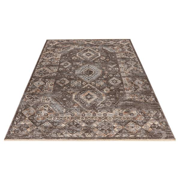 Laagpolig vloerkleed My Laos type C soft polyester - taupe - 200 x 285 cm