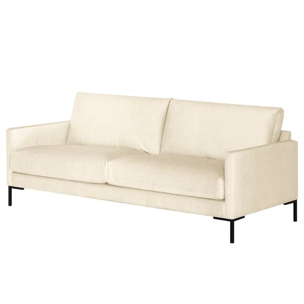 3-Sitzer Sofa Belmonte Microfaser Valeria: Creme - Breite: 211 cm