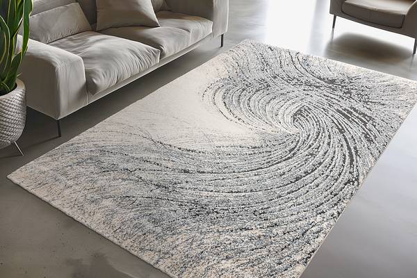 Tapis à poils courts My Bologna - Type C Polypropylène / Polyester - Bleu - 160 x 230 cm