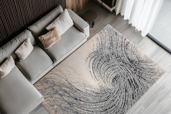 Tapis à poils courts My Bologna - Type C Polypropylène / Polyester - Bleu - 160 x 230 cm