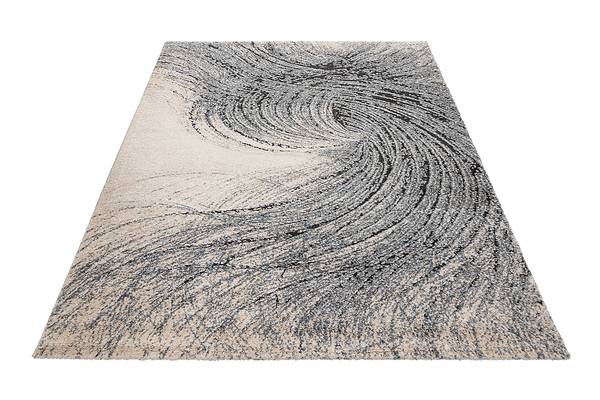 Tapis à poils courts My Bologna - Type C Polypropylène / Polyester - Bleu - 160 x 230 cm