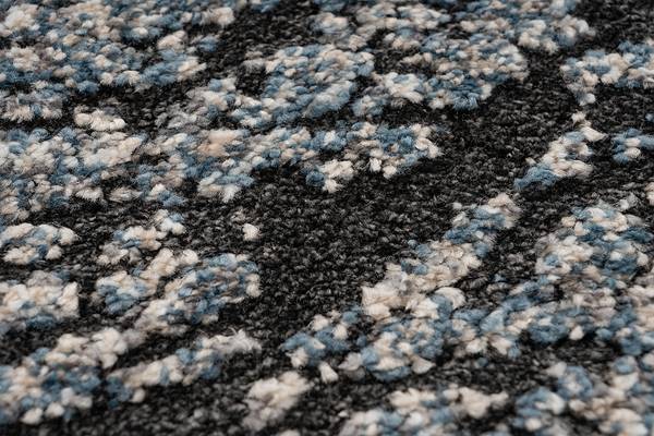 Tapis à poils courts My Bologna - Type C Polypropylène / Polyester - Bleu - 160 x 230 cm