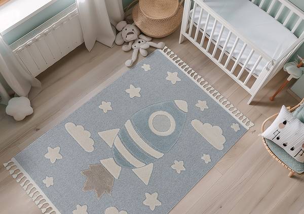 Tappeto per cameretta My Fano Spac Polipropilene - blu - 160 x 230 cm