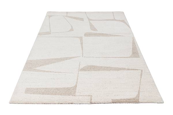 Laagpolig vloerkleed My Parma type A polypropeen/polyester - crèmekleurig - 120 x 170 cm