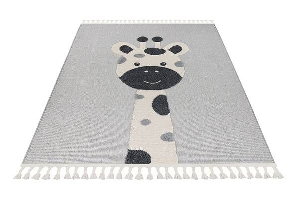 Tappeto per cameretta My Fano Gira Polipropilene - Grigio; nero - 160 x 230 cm