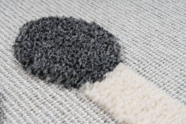 Tappeto per cameretta My Fano Gira Polipropilene - Grigio; nero - 160 x 230 cm
