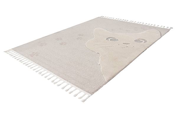 Tapis enfant My Fano Rahe Polypropylène frisé - Beige - 160 x 230 cm