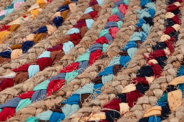 Laagpolig vloerkleed My Cancun type B gerecycled katoen/jute - meerdere kleuren - 80 x 150 cm