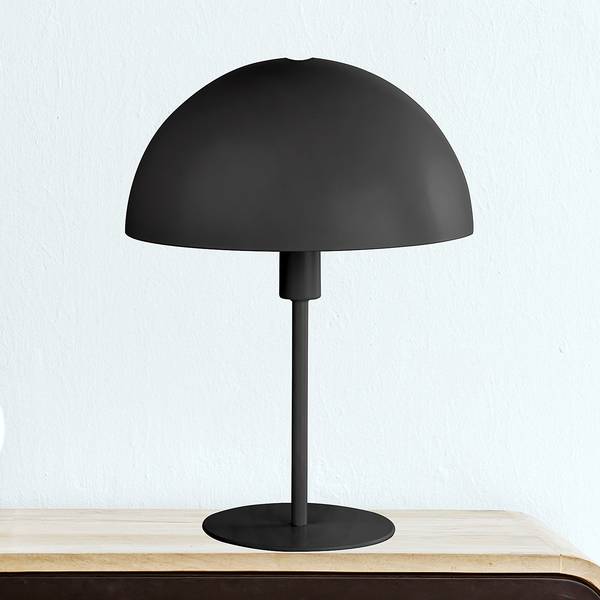 Lampada da tavolo Meike Ferro - 1 punti luce - Nero