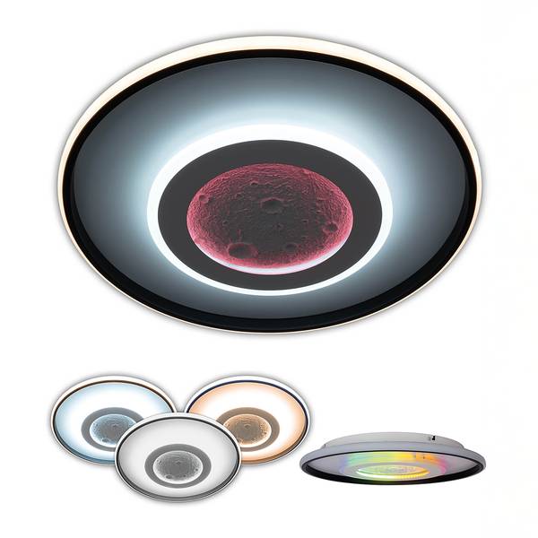 LED-Deckenleuchte Livana PVC / Eisen - 3-flammig