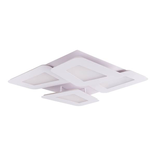 Plafonnier LED Simen Verre acrylique / Acier - 4 ampoules