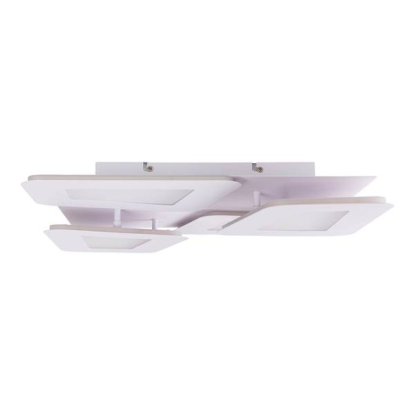 Plafonnier LED Simen Verre acrylique / Acier - 4 ampoules