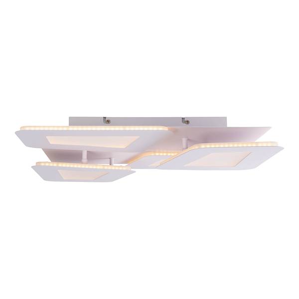 Plafonnier LED Simen Verre acrylique / Acier - 4 ampoules