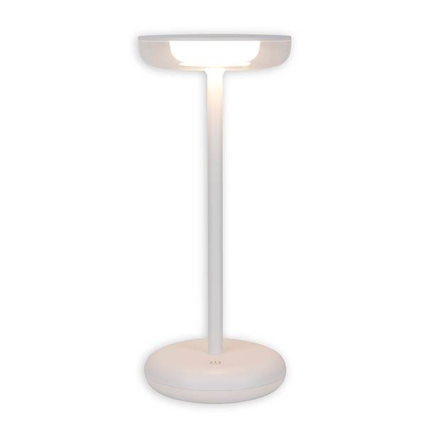 LED-Tischleuchte Pasi Acrylglas / Eisen - 1-flammig - Weiß