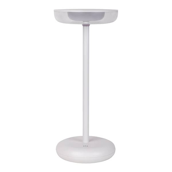 LED-Tischleuchte Pasi Acrylglas / Eisen - 1-flammig - Weiß