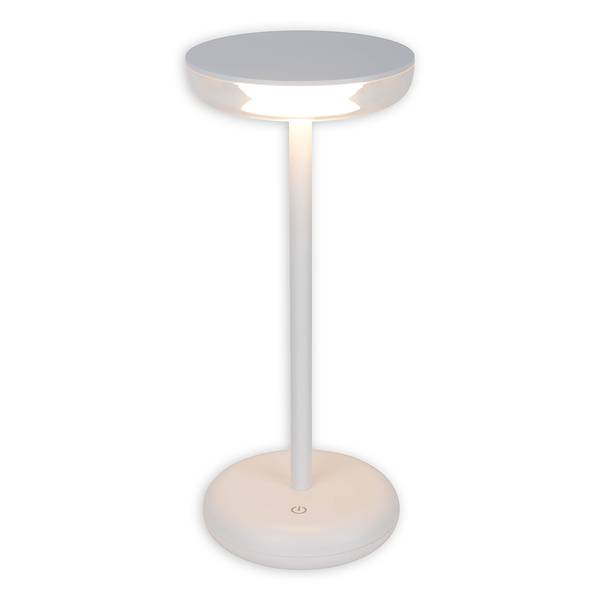 LED-Tischleuchte Pasi Acrylglas / Eisen - 1-flammig - Weiß