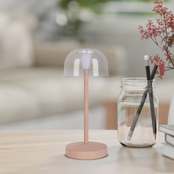 Lampada tavolo LED Gomba Set da 2 Vetro acrilico / Acciaio - 1 punto luce - Beige
