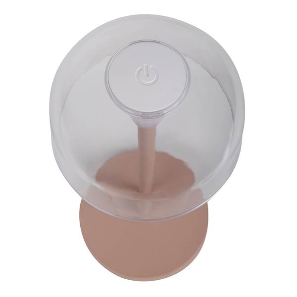 Lampada tavolo LED Gomba Set da 2 Vetro acrilico / Acciaio - 1 punto luce - Beige