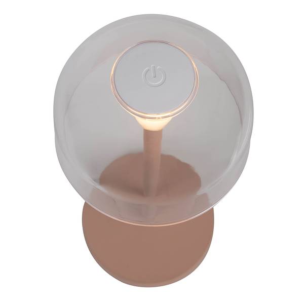Lampada tavolo LED Gomba Set da 2 Vetro acrilico / Acciaio - 1 punto luce - Beige