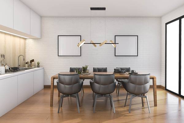 Lampada a sospensione a LED Tessa Acciaio - 4 punti luce