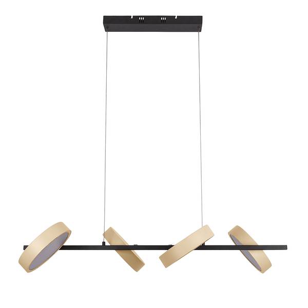 Lampada a sospensione a LED Tessa Acciaio - 4 punti luce