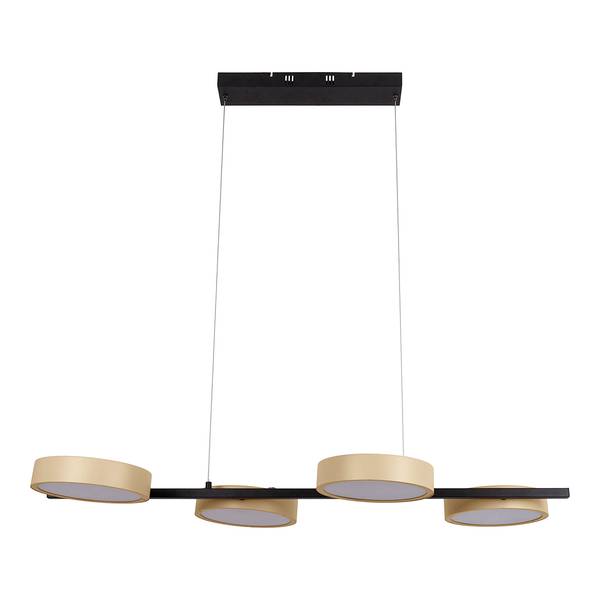 Lampada a sospensione a LED Tessa Acciaio - 4 punti luce