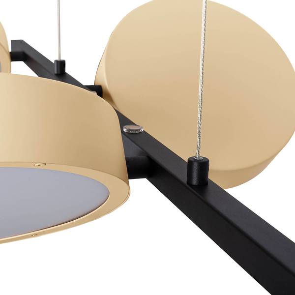 Lampada a sospensione a LED Tessa Acciaio - 4 punti luce