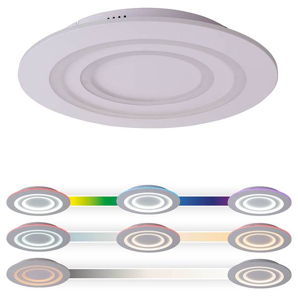 Plafonnier LED Mirel Plexiglas / Aluminium - 3 ampoules