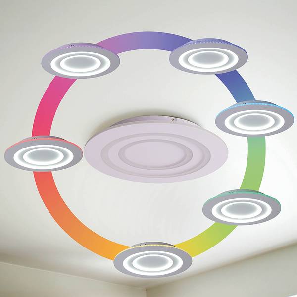 Plafonnier LED Mirel Plexiglas / Aluminium - 3 ampoules