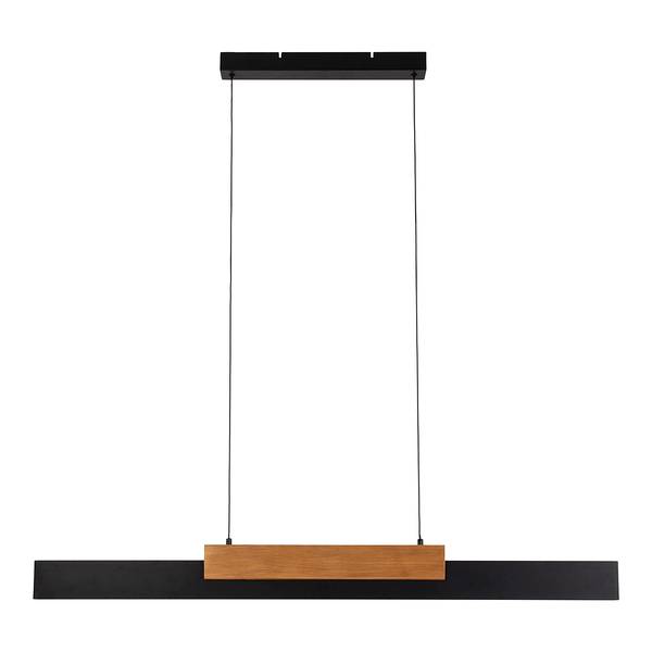 Lampada a sospensione LED Wiebke Metallo / Legno di rovere massello - 1 punto luce