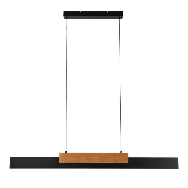 Lampada a sospensione LED Wiebke Metallo / Legno di rovere massello - 1 punto luce