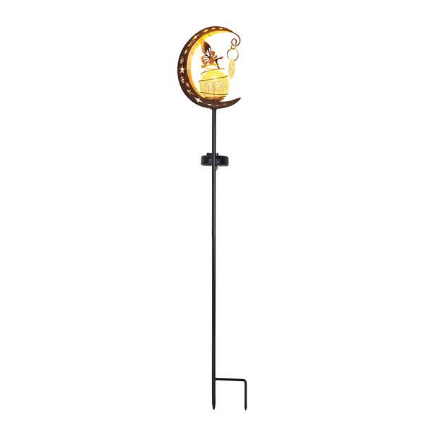LED-Erdspieß Fee Klarglas / Stahl - 1-flammig