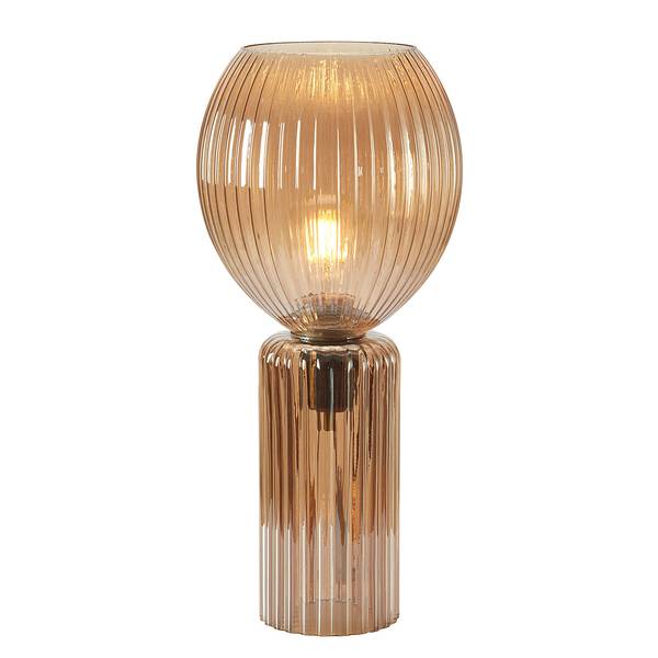 Tischleuchte Toulipa Gold - Farbglas - 18 x 40 x 18 cm