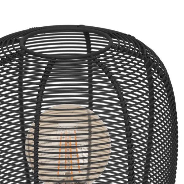 Tafellamp Rinroe staal - 1-lichts