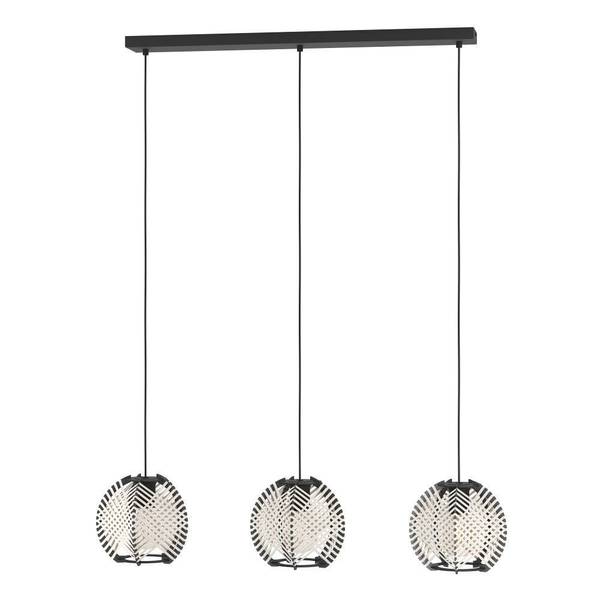 Hanglamp Waverton type B mengweefsel/staal - 3-lichts