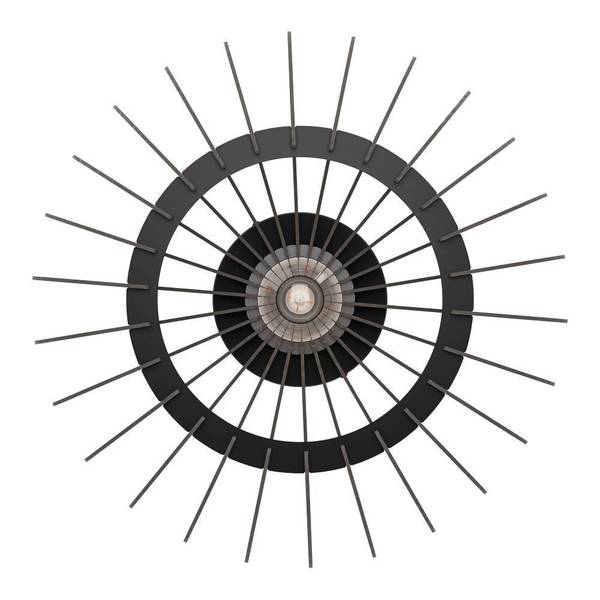 Lampada da soffitto Cossano Acciaio - 1 punti luce - Diametro: 45 cm
